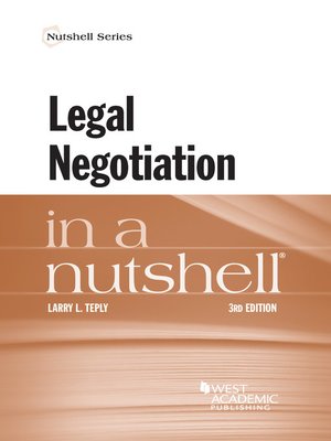 cover image of Legal Negotiation in a Nutshell
